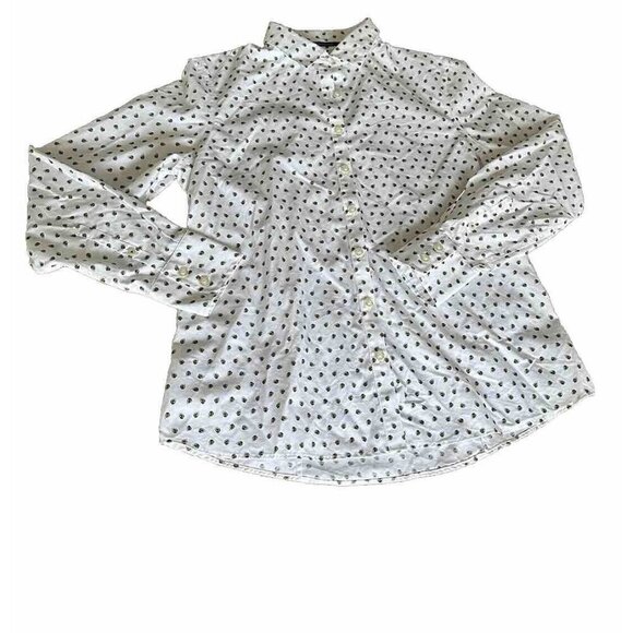 Lands' End No Iron 100% Supima Baumwolle  Button Down Floral Print Shirt Size 2P - Picture 1 of 11